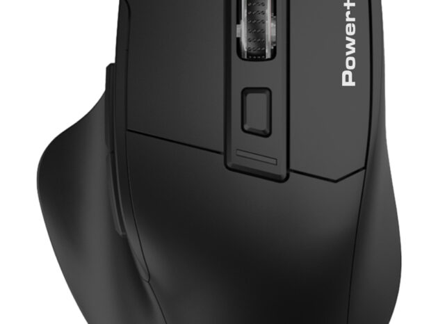 POWERTECH ασύρματο ποντίκι PT-1272, USB δέκτης, 1600DPI, μαύρο