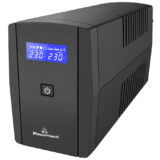 POWERTECH UPS Line Interactive PT-1296 με οθόνη, 1100VA, 660W, 2x Schuko