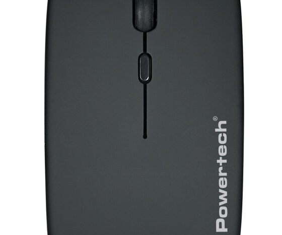 POWERTECH ασύρματο ποντίκι PT-1381, 2.4GHz & Bluetooth, έως 1600DPI, 500mAh, μαύρο