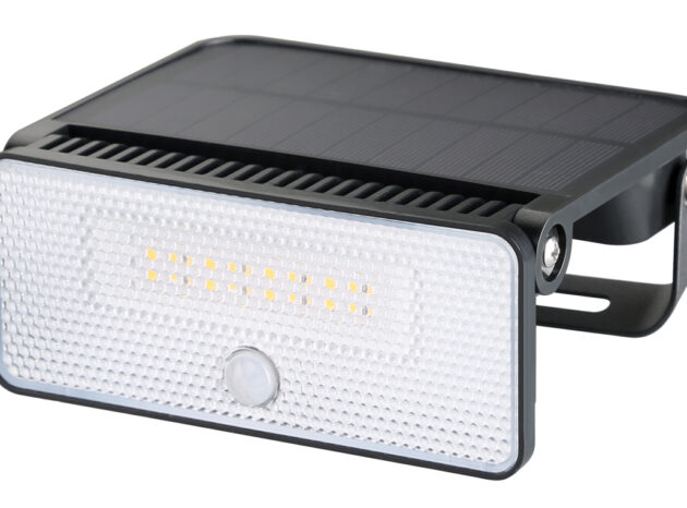 POWERTECH LED ηλιακό φωτιστικό PT-1517 με αισθητήρα κίνησης, 8W, 1800mAh, μαύρο