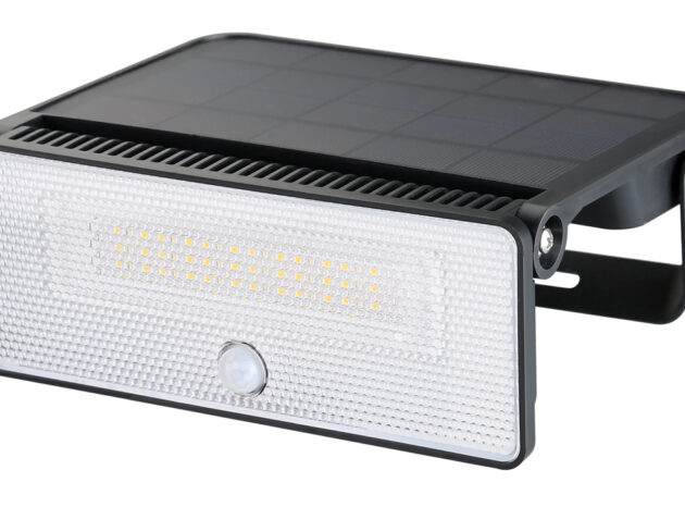 POWERTECH LED ηλιακό φωτιστικό PT-1518 με αισθητήρα κίνησης, 12W, 3600mAh, μαύρο