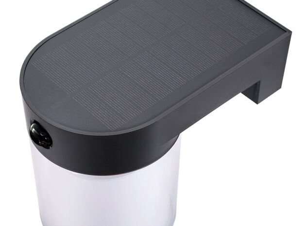 POWERTECH LED ηλιακό φωτιστικό PT-1520 με αισθητήρα κίνησης, 4W, 2000mAh, μαύρο