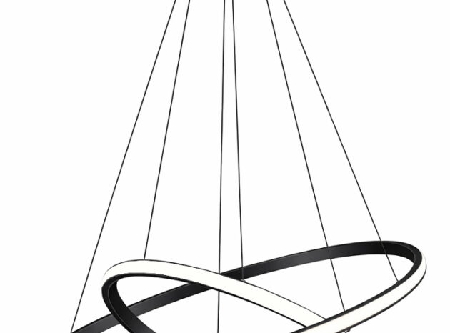 POWERTECH LED φωτιστικό οροφής PT-1525, 25W, 4000K, Φ40x120cm, μαύρο