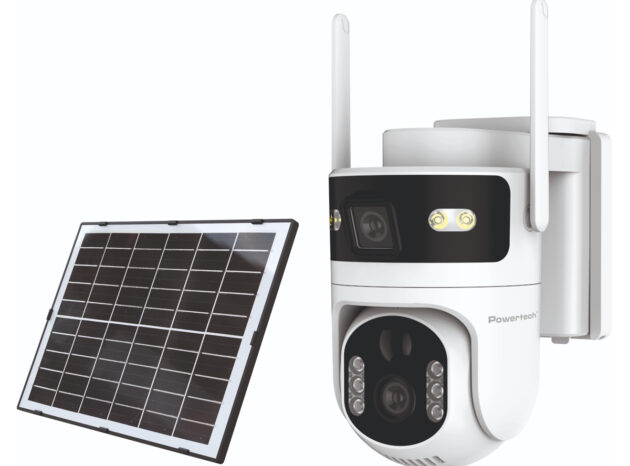 POWERTECH smart ηλιακή κάμερα PT-1547, dual lens, 4MP, 4G, PTZ, SD, IP65