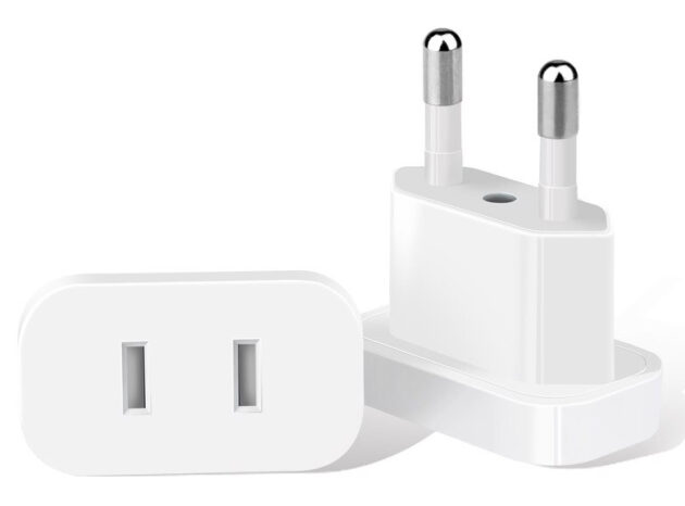 POWERTECH αντάπτορας πρίζας US σε EU PT-927, με ασφάλεια, 4.8mm, λευκός