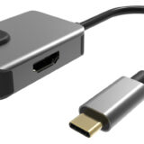 POWERTECH docking station PTH-053, 3 θυρών, USB-C, 65W PD, 4K, γκρι