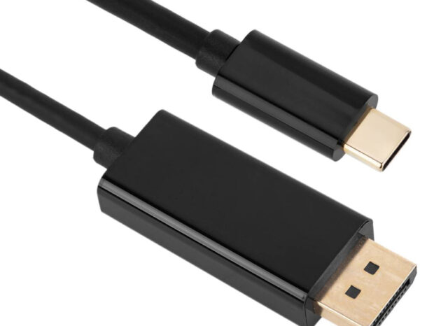POWERTECH καλώδιο USB-C σε DisplayPort PTH-071, 4K/60Hz, 2m, μαύρο