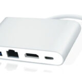 POWERTECH docking station PTH-085, 4 θυρών, USB-C, 100W PD, 4K, γκρι
