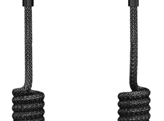 POWERTECH καλώδιο USB-C σε USB PTR-0197 με spiral καλώδιο, PD 60W, 480Mbps, 1m, μαύρο
