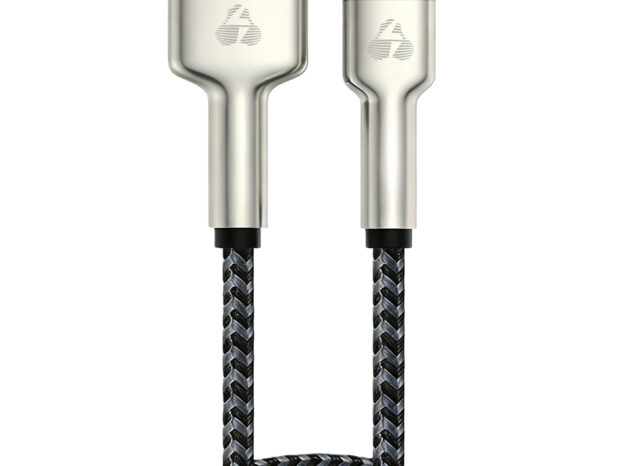 POWERTECH καλώδιο USB-C σε USB PTR-0199, PD 60W, 480Mbps, 1m, μαύρο/γκρι