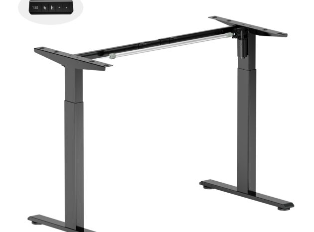 BRATECK σκελετός ηλεκτρικού γραφείου S22-22D, 1020~1400x600x700~1150mm, μαύρο