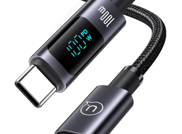 USAMS καλώδιο USB-C σε USB-C US-SJ671, 100W, 480Mbps, 1.2m, μαύρο
