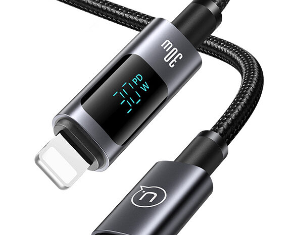 USAMS καλώδιο Lightning σε USB-C US-SJ672, 30W, 480Mbps, 1.2m, μαύρο