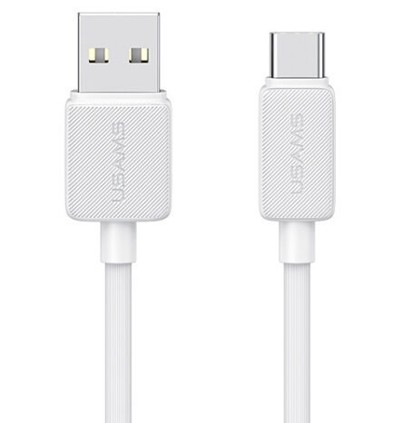 USAMS καλώδιο USB-C σε USB US-SJ688, 3A, 480Mbps, 1m, λευκό