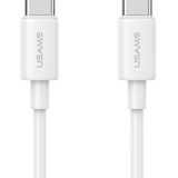 USAMS καλώδιο USB-C US-SJ711, 60W, 480Mbps, 1m, λευκό