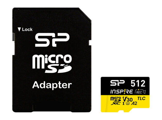 SILICON POWER κάρτα μνήμης microSDXC Inspire, 512GB, UHS-I U3 A1 V30
