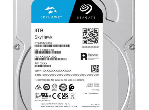 SEAGATE σκληρός δίσκος 3.5" SkyHawk Surveillance 4TB, 256MB Cache, 6Gb/s