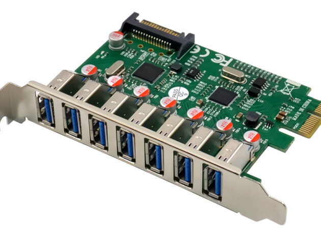 POWERTECH κάρτα επέκτασης PCIe σε 7x USB ST69, 5Gbps, VL805 & VL812