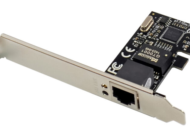 POWERTECH κάρτα επέκτασης PCIe σε 1x RJ45 ST714, 1000Mbps, RTL8111C
