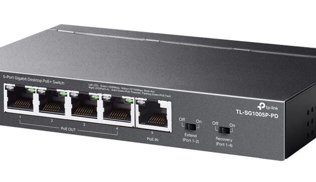 TP-LINK desktop switch TL-SG1005P-PD, 5x Gigabit θύρες, PoE+, UN/1.0