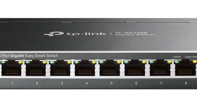 TP-LINK Easy Smart Switch TL-SG108E, 8-port 10/100/1000Mbps, Ver 6.0