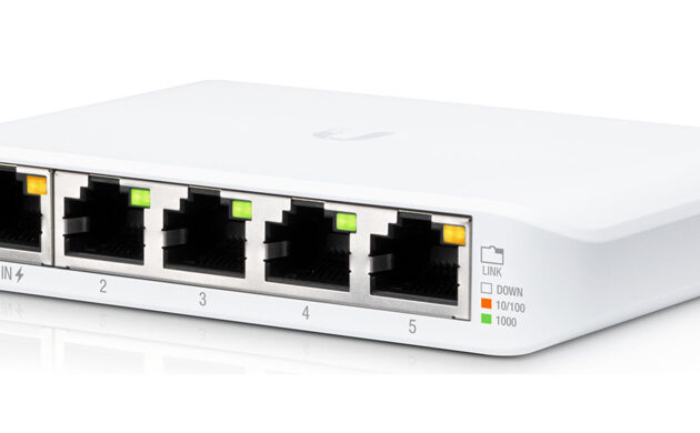 UBIQUITI UniFi Switch USW-Flex-Mini, 5-Port Gigabit, 10/100/1000 Mbps