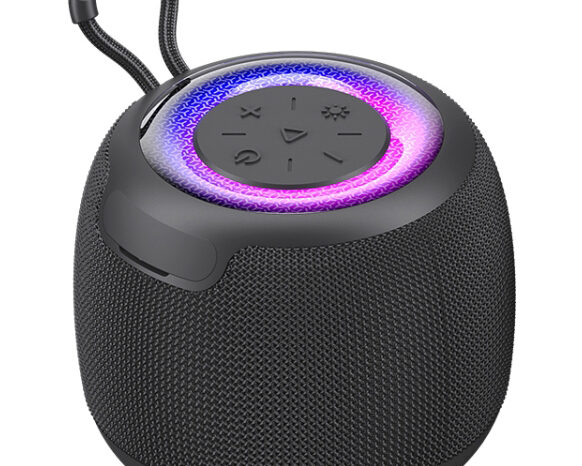 USAMS φορητό ηχείο US-YX014, 10W, Bluetooth, 1200mAh, μαύρο