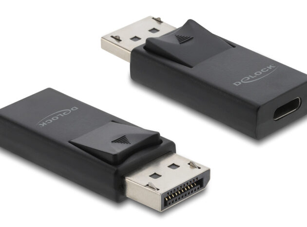 DELOCK αντάπτορας DisplayPort σε USB-C 61078, 8K/60Hz, μαύρος