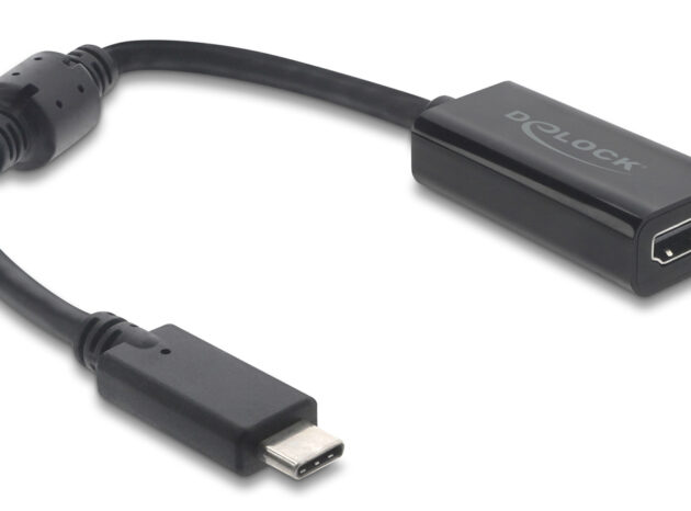 DELOCK αντάπτορας USB-C σε HDMI 61085, 8K/60Hz, μαύρος