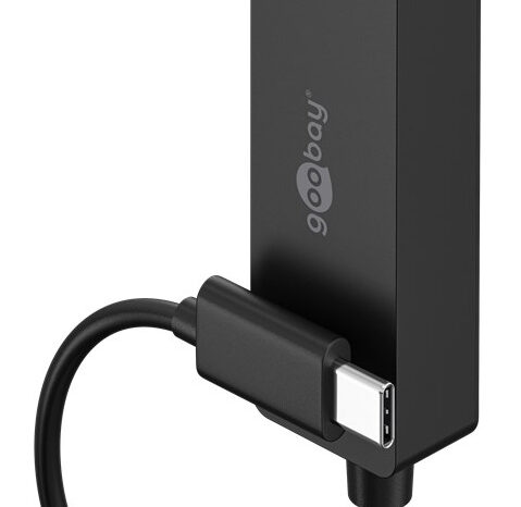 GOOBAY αντάπτορας δικτύου 76579, USB-C, 1000Mbps Ethernet, μαύρος