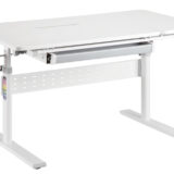 BRATECK παιδικό γραφείο E603, ρυθμιζόμενο, 100x60x54~76cm, λευκό