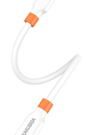 KAKUSIGA καλώδιο USB-C KSC-1024, σιλικόνης, 100W, 480Mbps, 0.25m, λευκό