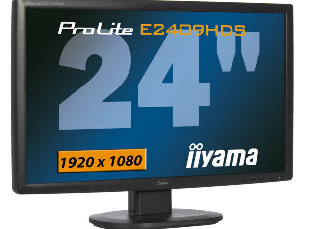 IIYAMA used οθόνη E2409HDS LCD, 24" 1920x1080, DVI/VGA/HDMI, Grade B