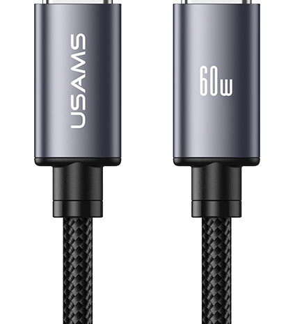 USAMS καλώδιο USB-C SJ769, 60W, 480Mbps, 1m, μαύρο