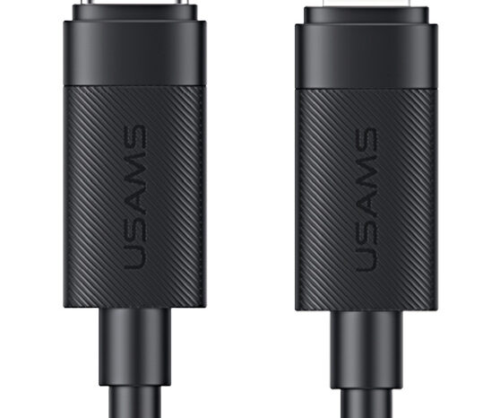 USAMS καλώδιο Lightning σε USB-C SJ781, 30W, 480Mbps, 1m, μαύρο