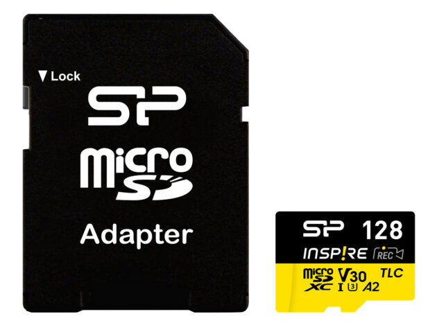SILICON POWER κάρτα μνήμης microSDXC Inspire, 128GB, UHS-I U3 A1 V30