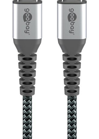 GOOBAY καλώδιο USB-C 79559, 60W, 480Mbps, 0.15m, μαύρο