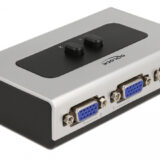 DELOCK VGA switch 87758, 2 σε 1, bidirectional, 1080p/60Hz, ασημί