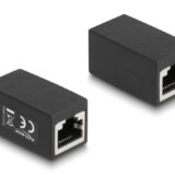 DELOCK σύνδεσμος RJ45 88003, θηλυκό σε θηλυκό, Cat.6, μαύρος