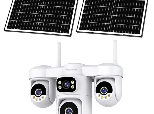 VSTARCAM smart ηλιακή κάμερα AG623FR, four-lens, 3MP, 4G, SD, PTZ, IP66