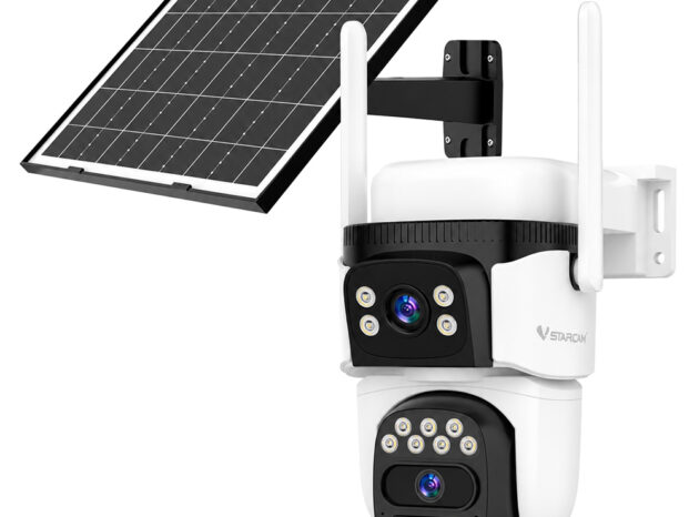 VSTARCAM smart ηλιακή κάμερα BG621DR, dual lens, 3MP, 4G, SD, PTZ, IP66