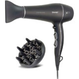 BRUNO σεσουάρ μαλλιών AC BRN-0155, 2200W, με φυσούνα, μαύρο