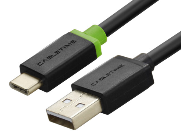 CABLETIME καλώδιο USB-C σε USB CT-U32-CMAMG, 3A, 480Mbps, 2m, μαύρο