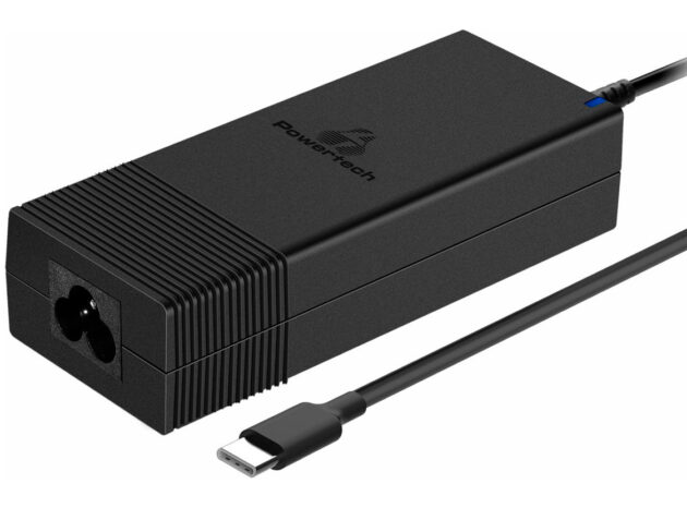 POWERTECH φορτιστής laptop PT-1604, USB-C PD, 90W, μαύρος