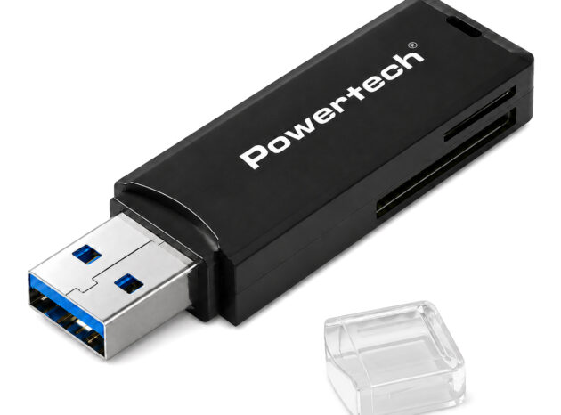 POWERTECH card reader PT-1605 για SD & micro SD, USB 3.0, 5Gbps, μαύρο