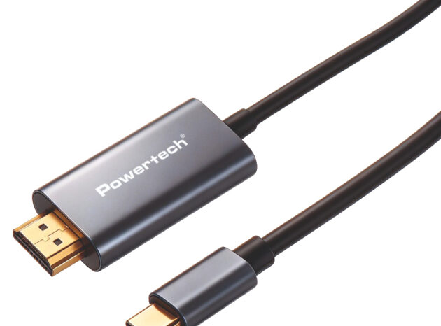 POWERTECH καλώδιο USB-C σε HDMI PTR-0209, 4K/30Hz, 10 Gbps, 1m, μαύρο