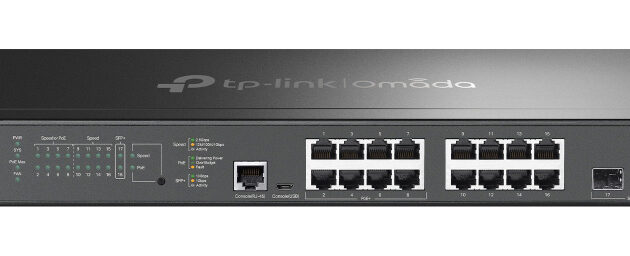 TP-LINK L2+ managed switch SG3218XP-M2, 16x 2.5Gbps θύρες, PoE+, V1.0