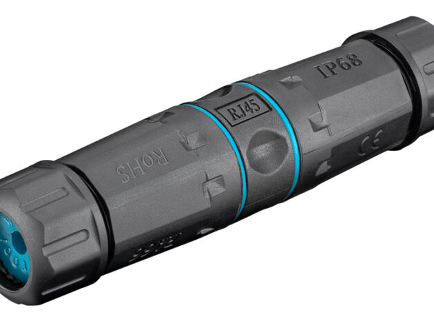 GOOBAY αδιάβροχος σύνδεσμος RJ45 Cat 6A 44416, IP68, μαύρο