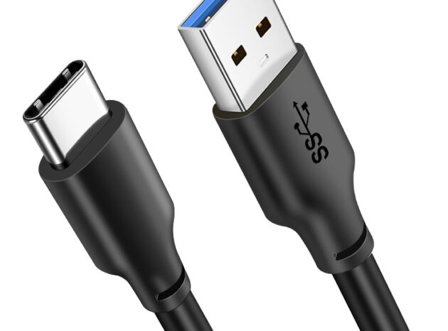 CABLETIME καλώδιο USB-C σε USB CMAMN, 3A, 5Gbps, 0.25m, μαύρο