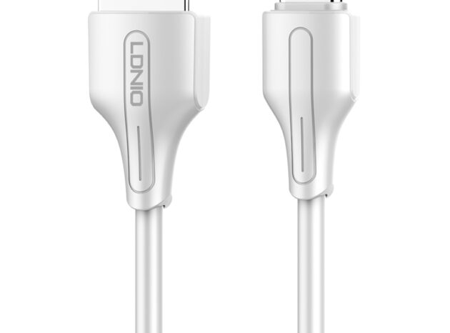 LDNIO καλώδιο USB-C σε USB LS540, 2.4A, 20cm, λευκό